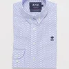 New River Woods Custom fit fantasiehemd blauw/wit -