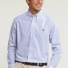 Sale River Woods Custom fit fantasiehemd blauw -