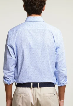 Outlet River Woods Custom fit fantasiehemd blauw -