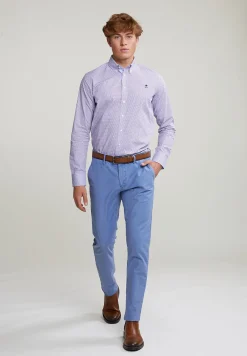Online River Woods Custom fit fantasiehemd blauw/rood -