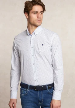 Online River Woods Custom fit fantasiehemd wit -
