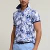 Discount River Woods Custom fit gebloemde katoenen polo écru -