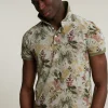 Best River Woods Custom fit gebloemde katoenen polo safari mix -