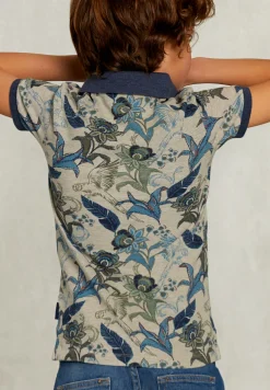 Hot River Woods Custom fit gebloemde polo equator mix -