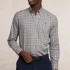 Hot River Woods Custom fit geruit hemd beige/bruin -