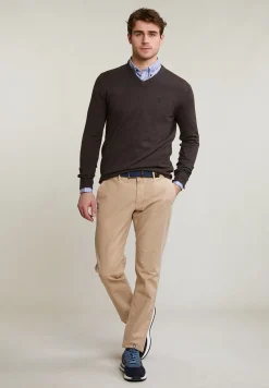 New River Woods Custom fit geruit hemd blauw -