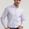 Best River Woods Custom fit geruit hemd bruin/blauw -