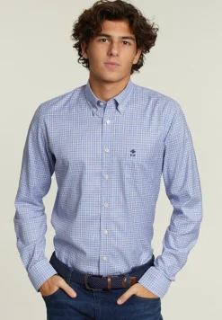 Best River Woods Custom fit geruit hemd met zak multi -