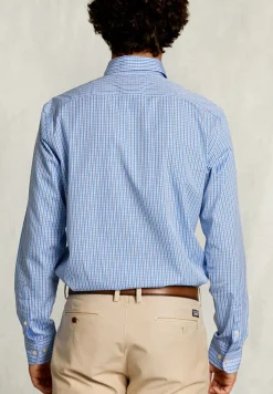 Online River Woods Custom fit geruit hemd met zak blauw/wit -