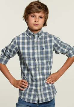 Sale River Woods Custom fit geruit hemd met tzak multi -