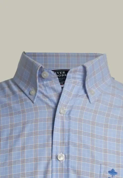 Outlet River Woods Custom fit geruit hemd met zak multi -