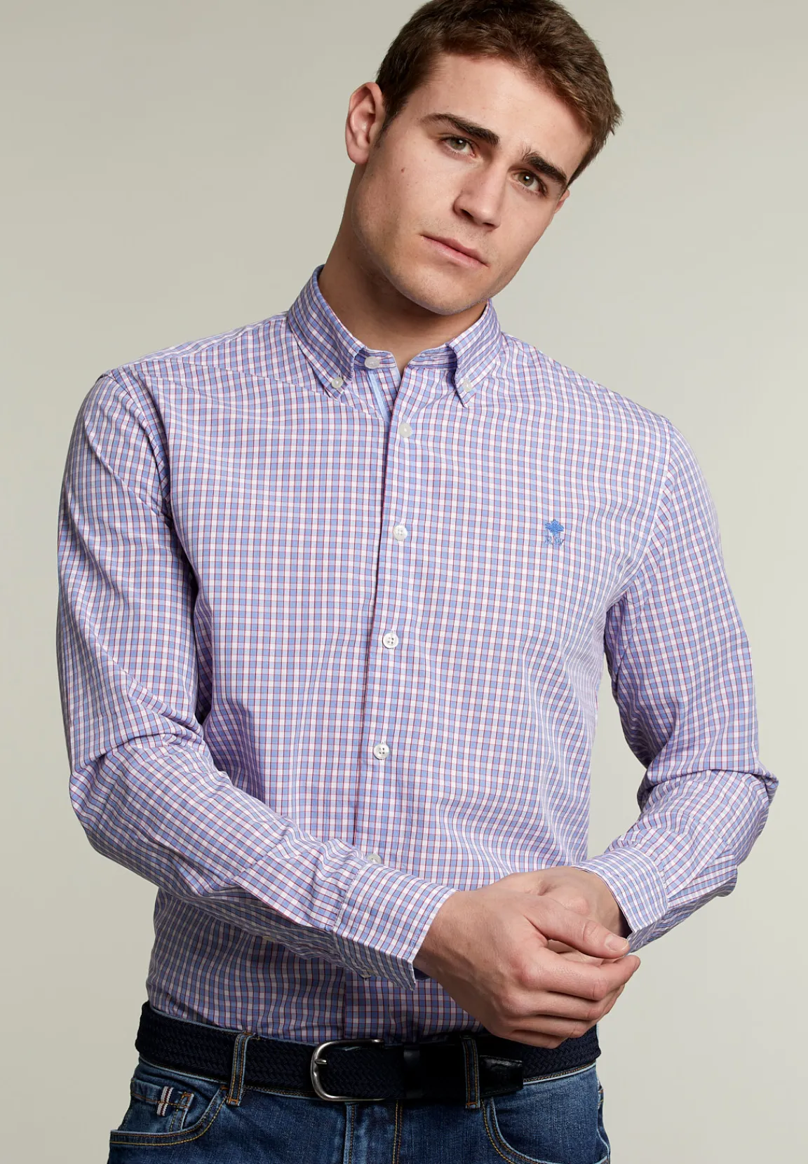 Hot River Woods Custom fit geruit hemd multi -
