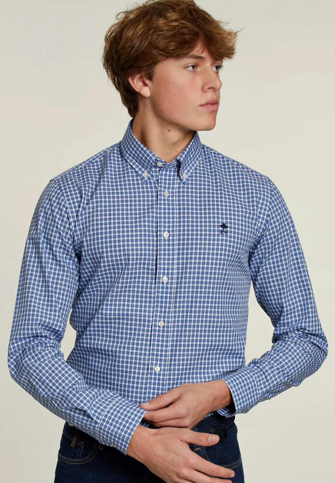 Clearance River Woods Custom fit geruit hemd multi -