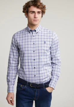 Outlet River Woods Custom fit geruit hemd multi -