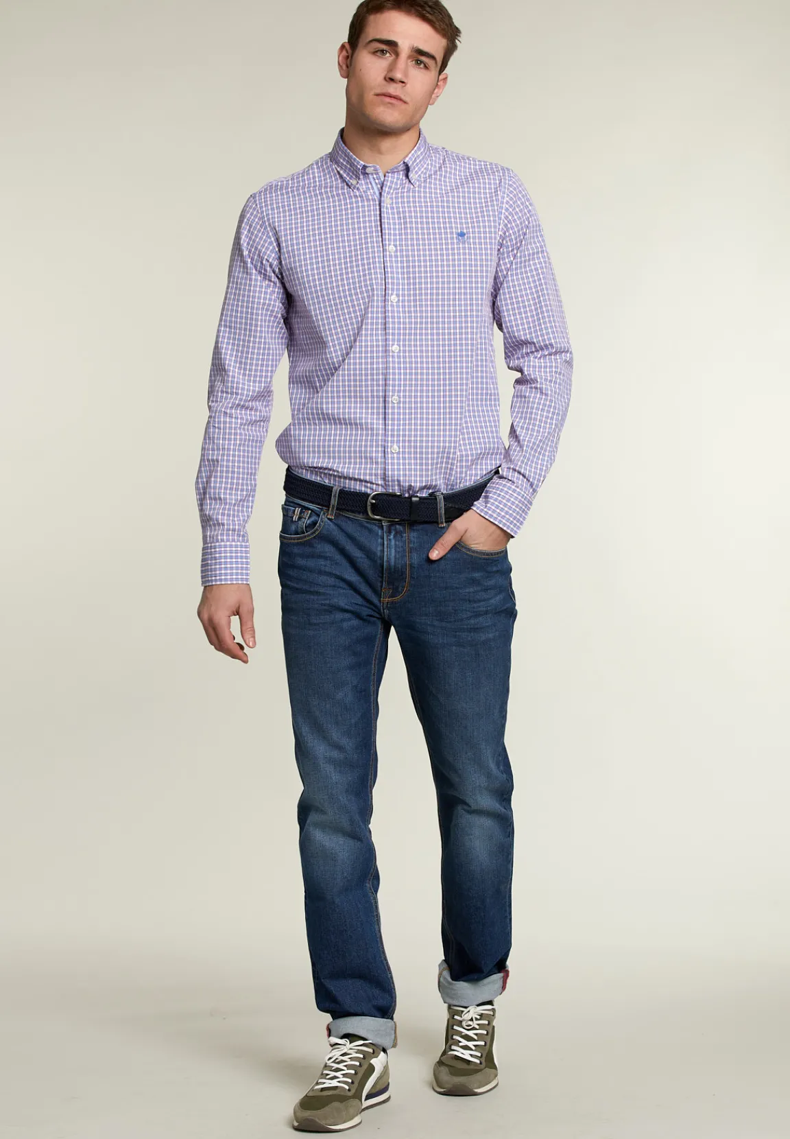 Hot River Woods Custom fit geruit hemd multi -