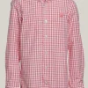 Online River Woods Custom fit geruit hemd roze -