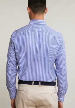 Sale River Woods Custom fit gestreept hemd blauw/wit -