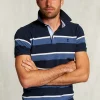 New River Woods Custom fit gestreepte polo indian ocean mix -
