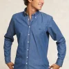 Sale River Woods Custom fit jeanshemd borstzak dk bleach -