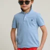 Discount River Woods Custom fit katoenen basic stretch polo dk victoria mix -