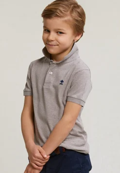 Clearance River Woods Custom fit katoenen basic stretch polo wood mix -
