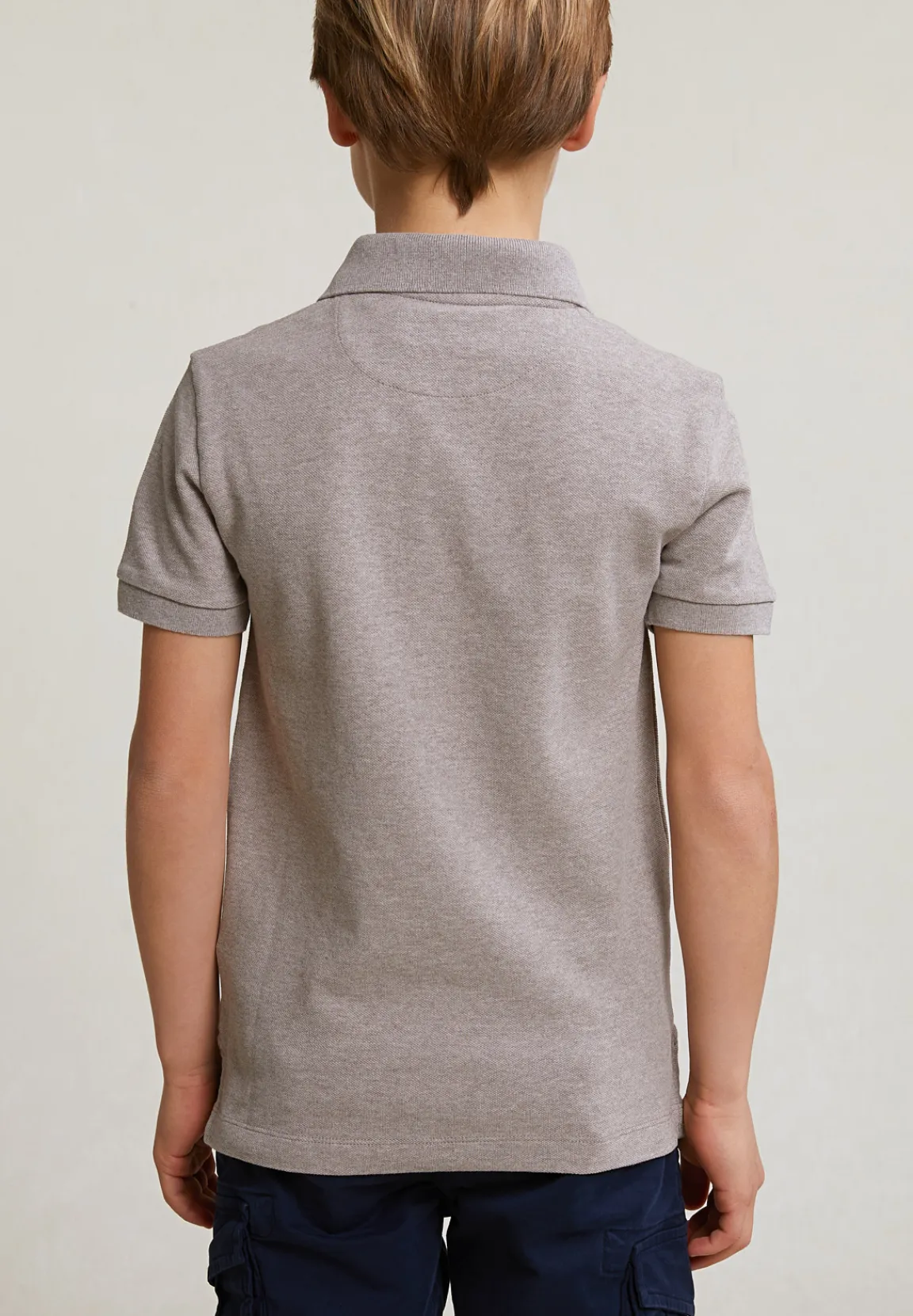 Clearance River Woods Custom fit katoenen basic stretch polo wood mix -