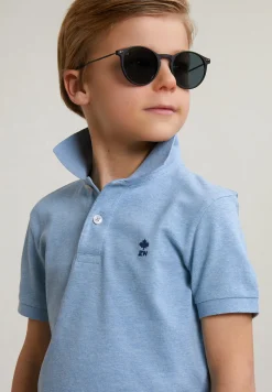 Discount River Woods Custom fit katoenen basic stretch polo dk victoria mix -
