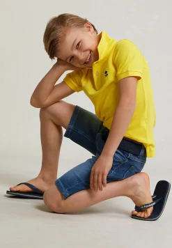 Sale River Woods Custom fit katoenen basic stretch polo lemonade -