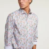 New River Woods Custom fit katoenen gebloemd hemd multi -
