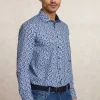 Best River Woods Custom fit katoenen gebloemd hemd multi -