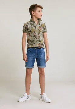 Sale River Woods Custom fit katoenen gebloemde polo lt safari mix -