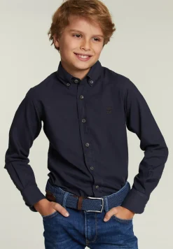 Fashion River Woods Custom fit katoenen hemd navy -