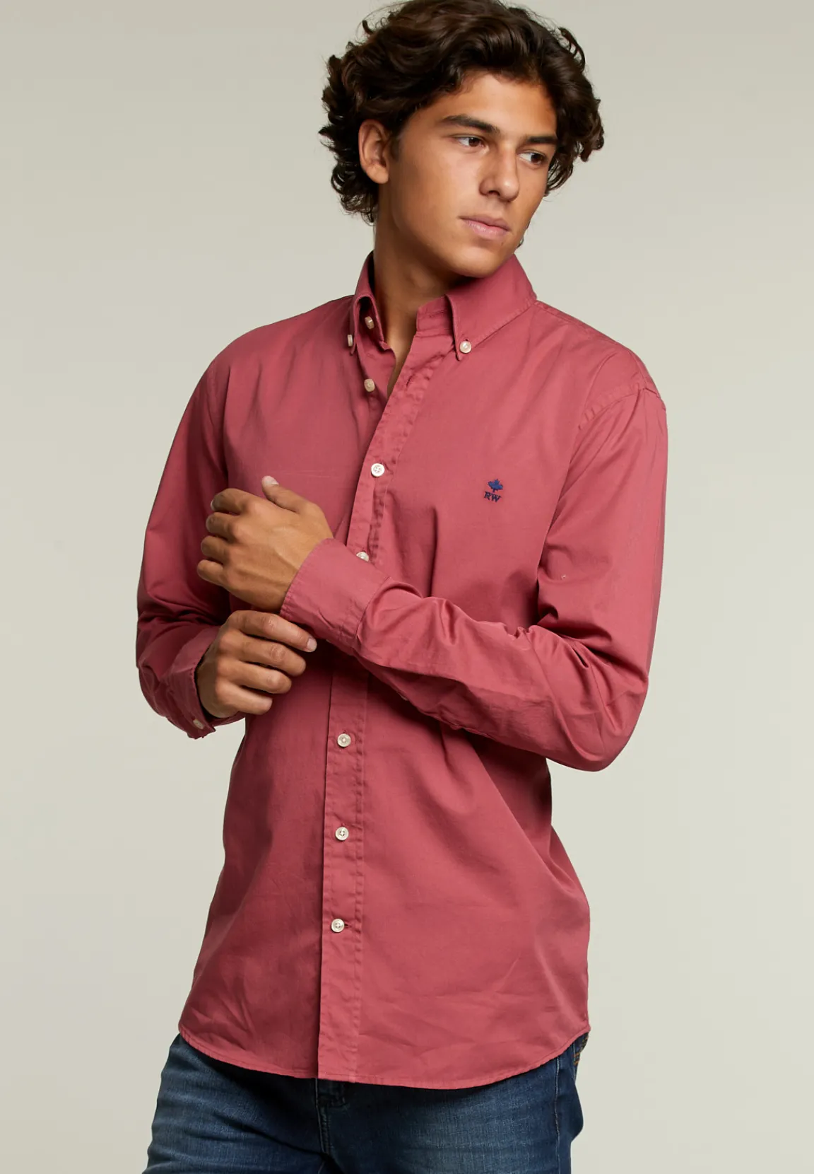 New River Woods Custom fit katoenen hemd beausejour -