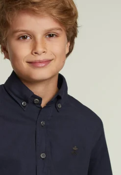 Fashion River Woods Custom fit katoenen hemd navy -