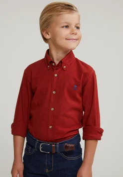 Online River Woods Custom fit katoenen hemd sunset -