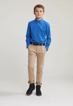 Sale River Woods Custom fit katoenen hemd crown blue -