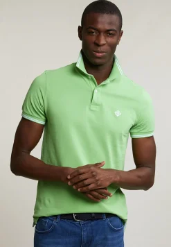 New River Woods Custom fit katoenen polo breadfruit -