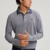 Fashion River Woods Custom fit katoenen polo graphite mix -
