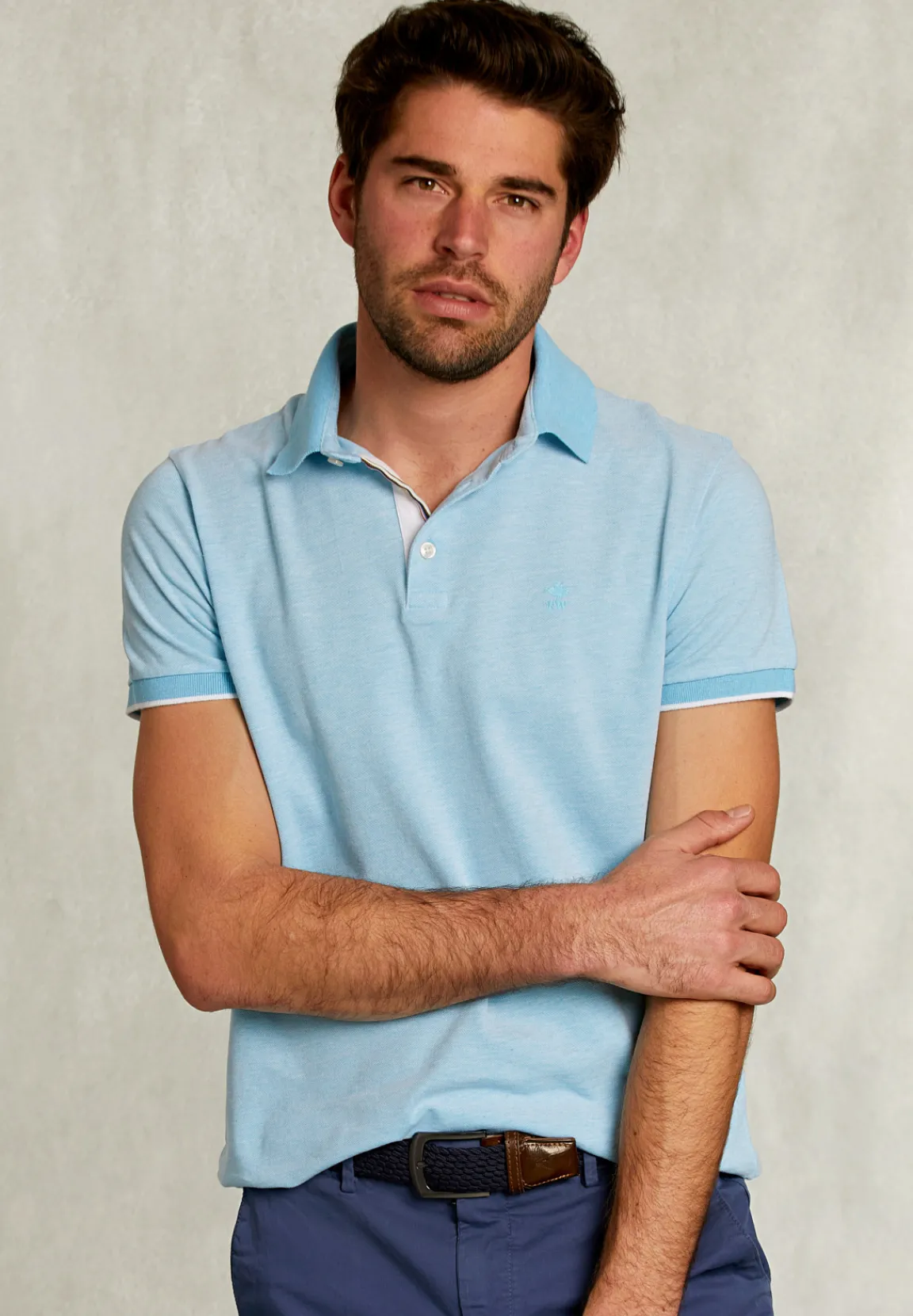 Fashion River Woods Custom fit katoenen polo bora bora mix -