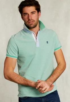 Hot River Woods Custom fit katoenen polo citrus mix -