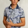 Outlet River Woods Custom fit katoenen polo bloemenprint lt mombasa mix -