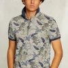 New River Woods Custom fit katoenen polo bloemenprint equator mix -