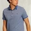 Outlet River Woods Custom fit katoenen polo dark mombasa mix -