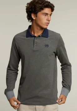 Sale River Woods Custom fit katoenen polo woodstock mix -