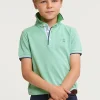 Sale River Woods Custom fit katoenen polo breadfruit -