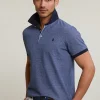 Sale River Woods Custom fit katoenen polo royal blue -
