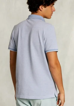 Discount River Woods Custom fit katoenen polo dark oyster mix -