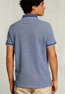 Outlet River Woods Custom fit katoenen polo dark mombasa mix -