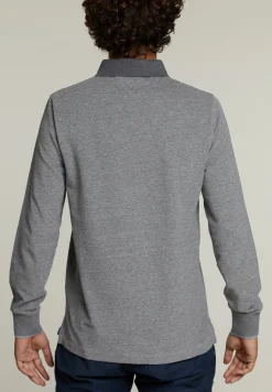 Best River Woods Custom fit katoenen polo met zak graphite mix -