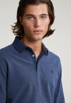 Best River Woods Custom fit katoenen polo navy -
